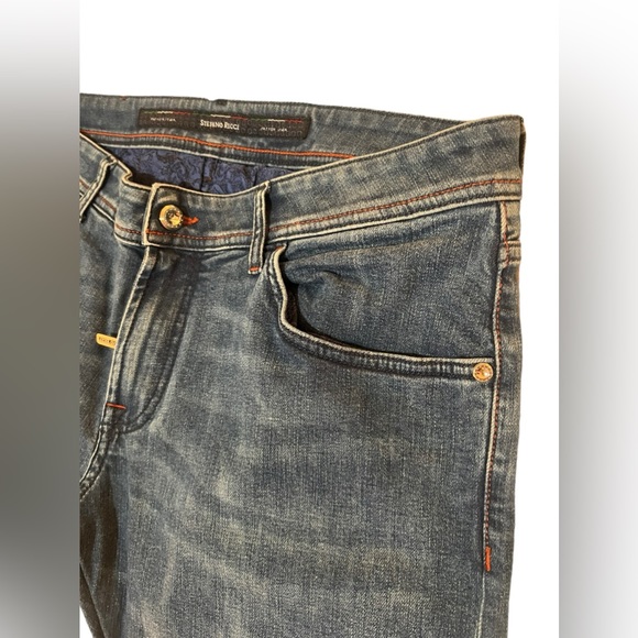 Stefano Ricci straight leg denim jeans custom hand painted dragon 🐉 - Picture 11 of 16